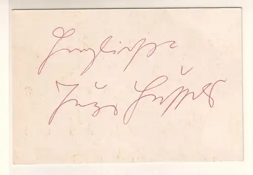 Autogramm Jupp Hussels signiert - Foto ist wohl aus einer Zeitung auf weiße Pappe montiert, Rückseite mit Signatur/Unterschrift: Herzlichst Jupp Hussels