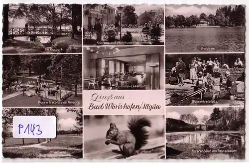 AK Gruß aus Bad Wörishofen Allgäu Mehrbildkarte 1960 gelaufen. 