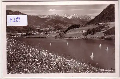 AK Bühl a. Alpsee Allgäu Strandbad Liebliche Sommerfrische 1955 gelaufen. 