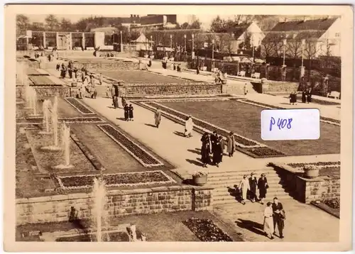 AK Essen Gruga-Park Wasserterrasse ungelaufen. 