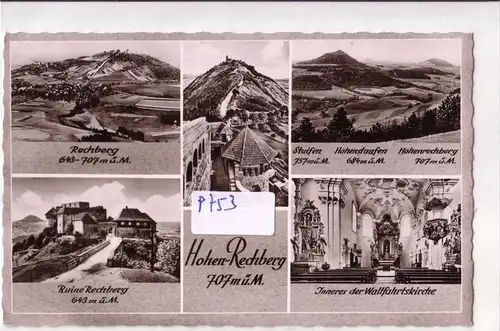 AK Hohen-Rechberg Mehrbildkarte Rechberg, Ruine Rechberg, Inneres der Wallfahrtskirche, ungelaufen. 