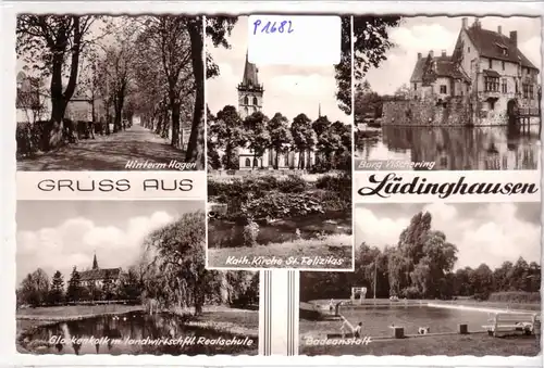 AK Gruss aus Lüdinghausen Mehrbildkarte 1975 gelaufen. 