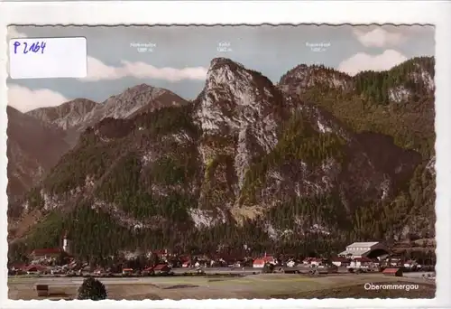 AK Oberammergau mit Bergpanorama Notkarspitze Kofel ungelaufen. 