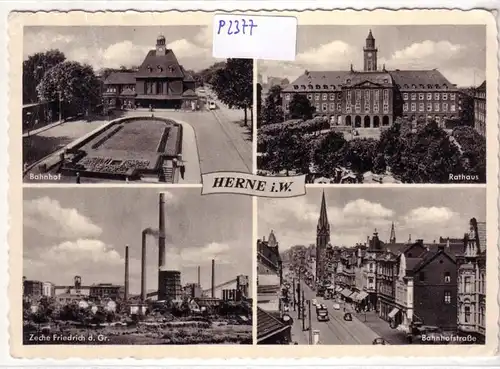 AK Herne in Westfalen Mehrbildkarte wohl 1960er Jahre gelaufen. 