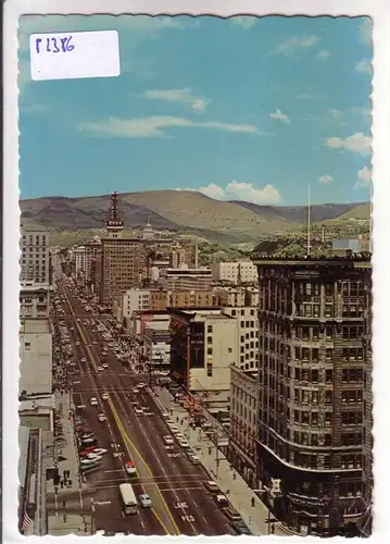 AK USA Main Street Salt Lake City Utah 1972 gelaufen. 