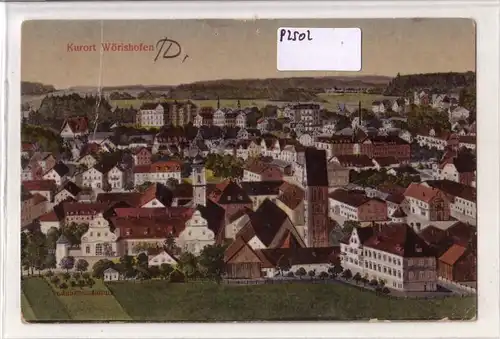 AK Kurort Bad Wörishofen Litho Lithografie wohl 1932 gelaufen. 