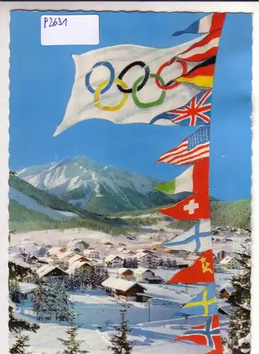 AK Österreich IX. Olympische Winterspiele 1964 Innsbruck ungelaufen. 
