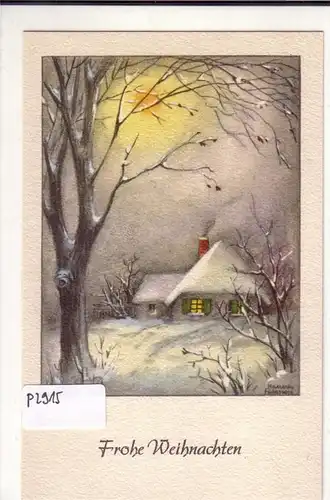 AK Frohe Weihnachten Hannes Petersen 1951 Künstlerkarte ungelaufen. 