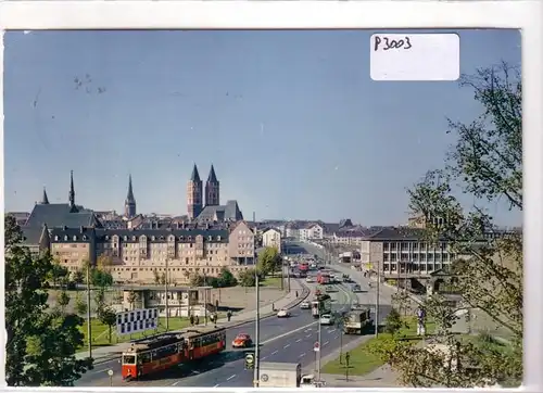 AK Blick auf Kassel Straßenbahn Farbfotographie Günter Becker gelaufen. 