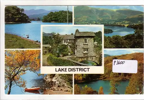 AK Großbritannien Lake District Mehrbildkarte 1975 gelaufen. 