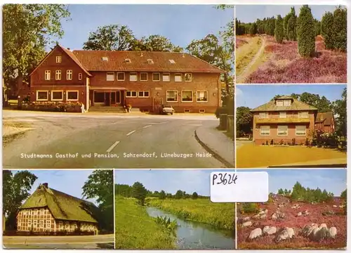 AK Studtmanns Gasthof und Pension Sahrendorf Lüneburger Heide Mehrbildkarte ungelaufen. 