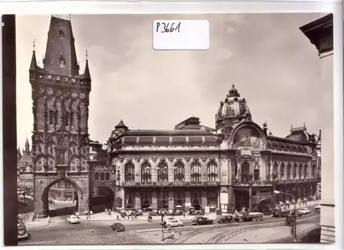 AK Tschechien Praha Prag Restaurant-Unternehmen Obecni dum mehrsprachig übersetzt Foto E. Einhorn ungelaufen. 