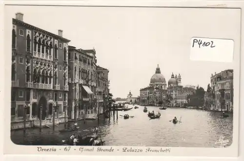 AK Italien Venezia - 67 - Venedig Canal Grande Palazzo Franchetti ungelaufen. 