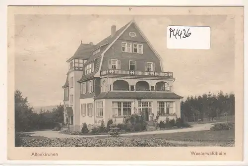AK Altenkirchen Westerwaldheim wohl um 1920 als Bahnpost gelaufen. 
