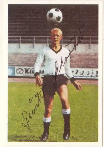 Bergmann-Sammelbild Günter Schröder signiert, Borussia Neunkirchen, Sammelbild Nr. 353 aus der Serie Fussball 1967/68, Bergmann-Verlag