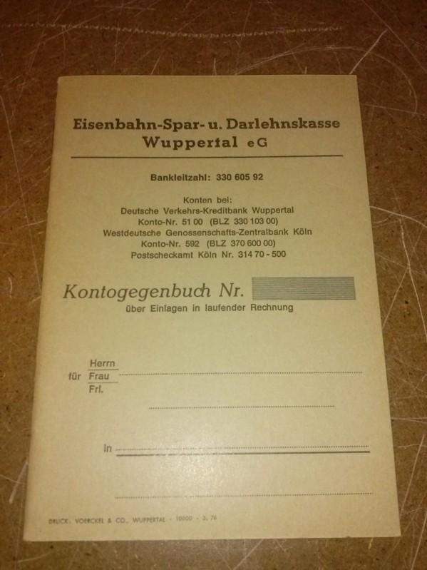 Kontogegenbuch Nr Uber Einlagen In Laufender Rechnung