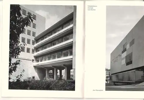 Haus der Bibliotheken Dortmund. Stadt- und Landesbibliothek, Städtische Volksbüchereien, Westfälisch-Niederrheinisches Institut für Zeitungsforschung. Fotos: Schmieding, Dortmund. Bebildert und illustriert!