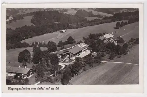 AK Flugzeugaufnahme vom Kothof auf der Eck Hausham Luftbild gelaufen