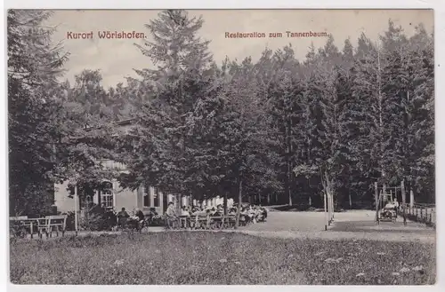 AK Kurort Wörishofen Restauration zum Tannenbaum 1913 gelaufen. 