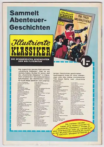 Bildschriftenverlag (Hrsg.): Kreuzzug in Kanada. Illustrierte Klassiker Nr. 190. 