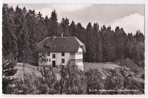 AK DJH Jugendherberge Sohlberghaus Ottenhöfen Schwarzwald 1964 gelaufen. 