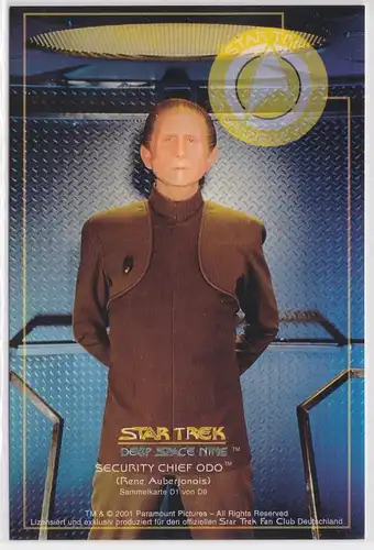 Star Trek Deep Space Nine Rene Auberjonois Security Chief Odo Sammelkarte D1 von D9