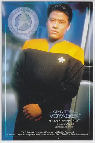 Star Trek Voyager Garrett Wang Ensign Harry Kim Sammelkarte 6 von 9