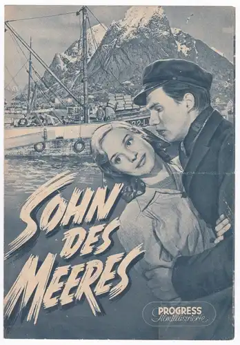 Progress Filmillustrierte Sohn des Meeres 35/55 Per Oscarsson Lind - Filmprogramm von 1955 - Reich bebildert und illustriert!