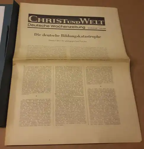 Christ und Welt (Hrsg.): Christ und Welt - Deutsche Wochenzeitung - Sonderdruck Juni 1965. 