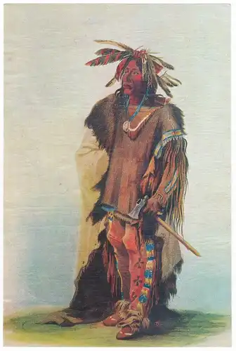 Sammelbild Europa-Bilderdienst Serie Unter Indianern Nr. 13 Indianer - Bei den Dakota. 