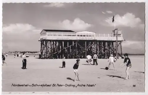 AK Nordseeheil- und Schwefelbad St. Peter-Ording Arche Noah 1959 gelaufen. 