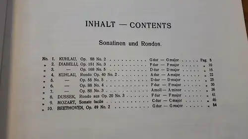 Sonatinen Sonatina II [Band 2, zwei] Klavier - Heinrichshofen 179 b. Nur Noten!