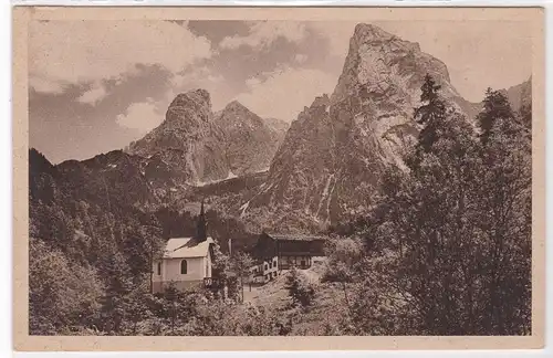 AK Kaisergebirge Hinterbärnbad, Anton Karghaus d. Alp.-Ver. Sektion Kufstein, ungelaufen. 