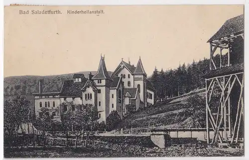 AK Bad Salzdetfurth Kinderheilanstalt 1913 gelaufen. 