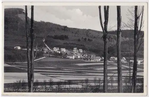 AK Luftkurort Glashütte b. Schieder i. L. Ortsansicht 1940 gelaufen. 