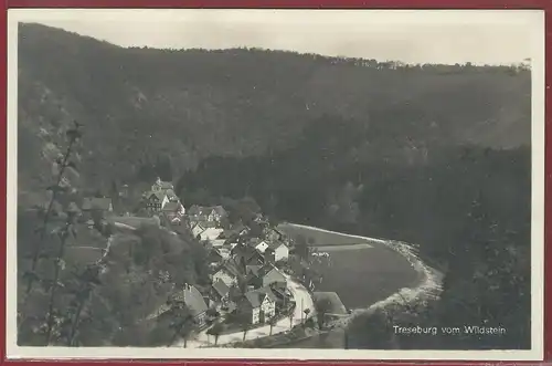 AK Treseburg vom Wildstein aus, Harz, ungelaufen. 