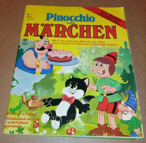 Wolfgang M. Biehler (Hrsg.): Pinocchio erzählt Märchen. Mit 21 der schönsten Märchen der Völker, vielen Liedern zum Mitsingen und lustigen Spielen. Nr. 1 / Extra...