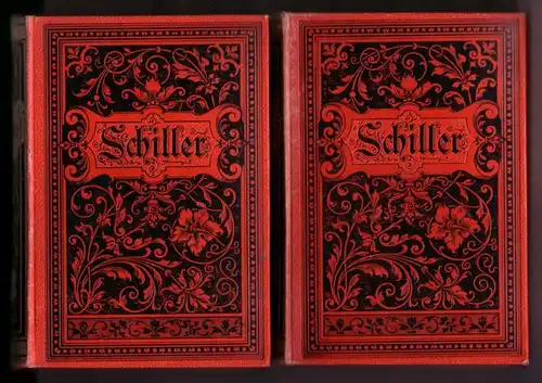 Philipp Reclam jun. / Schiller: Schillers sämmtliche [sämtliche] Werke in zwölf Bänden. Hier geht es um insgesamt 4 Bücher, die jeweils 3 Bände beinhalten (also...