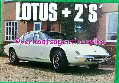 A134: LOTUS + 2 "S" - Automobilia, Brochure, Auto-Prospekt, Broschüre, Heft, ENG