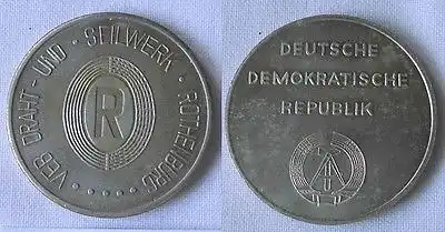 DDR Medaille VEB Draht- und Seilwerk Rothenburg um 1980 (112791)