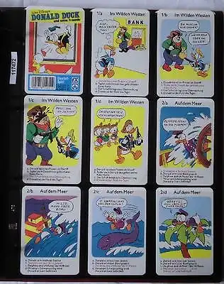 Altes Quartett Kartenspiel "Donald Duck und seine Freunde" 32 Blatt (117472)