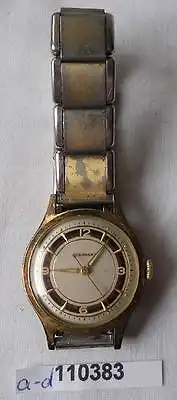 Alte vergoldete Vintage Herren Armbanduhr Marke Junghans  (110383)