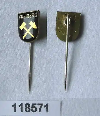 Seltene DDR Anstecknadel Bergbau Freiberg (118571)
