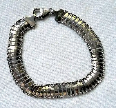Hübsches 1 cm breites Armband Silber 925 (116573)