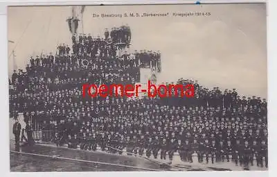 85115 Ak Die Besatzung S.M.S. "Barbarossa" Kriegsjahr 1914-15