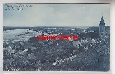 72598 Ak Gruß aus Lebus an der Oder Totalansicht 1927
