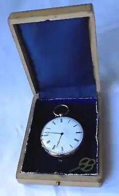 Rare Herren Taschenuhr mit Schlüsselaufzug und Schlagwerk 750er Gold (117039)