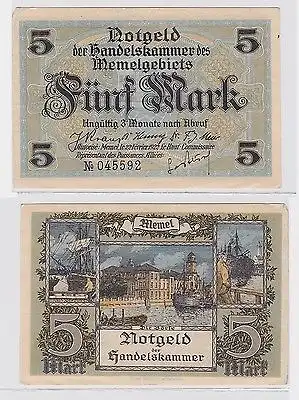 5 Mark Banknote Handelskammer des Memelgebietes 1922 (119824)