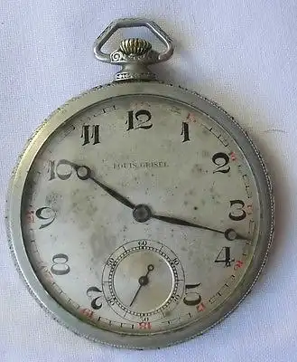 Alte Schweizer Herren Taschenuhr Marke Louis Grisel um 1930 (109173)