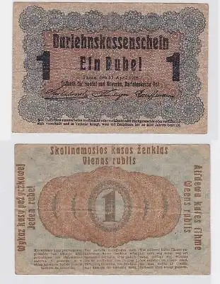 1 Rubel Banknote Ostbank Posen 17.April 1916 (117310)
